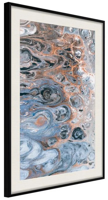 Poster  Surface of the Unknown Planet III  Cornice Quadri Cornice nera con pass-partout, Larghezza x Altezza Home decor 20x30