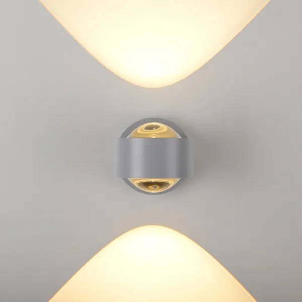 Schöner Wohnen 19331-21 - Lampada da parete LED CHIA 2xLED/2W/230V antracite