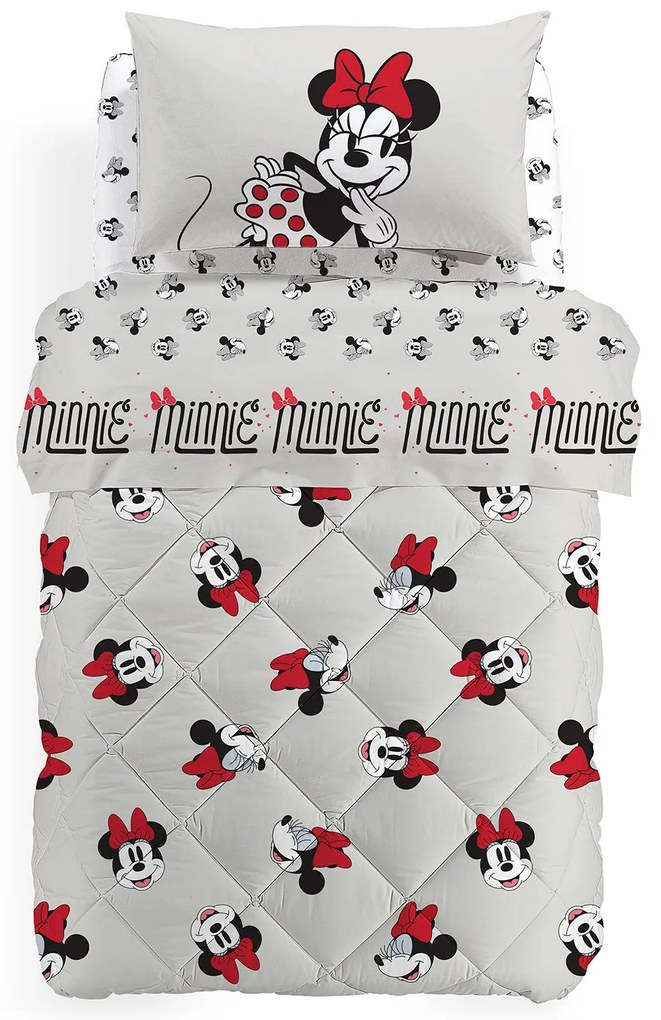 Trapunta in Cotone Minnie Retro' Piazza e Mezza Warner Bros