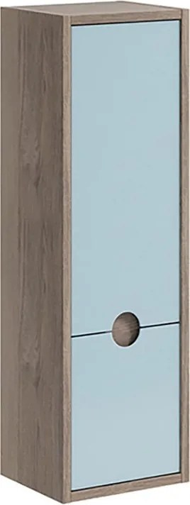 Pensile bagno Kompas azzurro VISOBATH, 2 ante P 25 x L 30 x H 96 cm