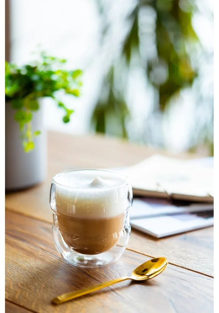 Tazzine in set per espresso/con parete doppia in vetro 2 pz 70 ml Sferico – Vialli Design