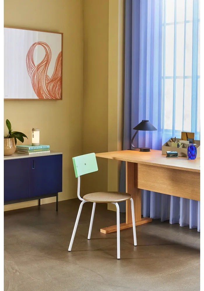 Tavolo da lavoro con piano in rovere 70x140 cm Forma - Hübsch