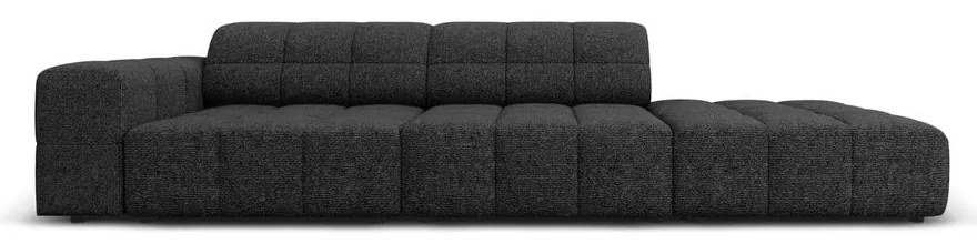 Chaise-lounge nera/color antracite (con penisola a sinistra) Chicago – Cosmopolitan Design