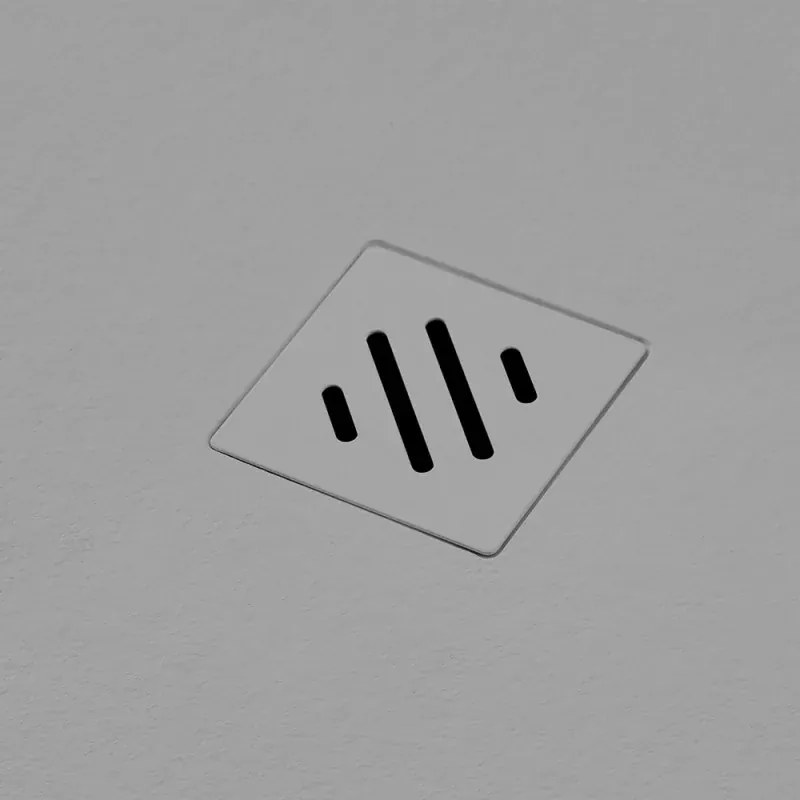 Piatto doccia in resina 80x140 Arena grigio completo di kit scarico