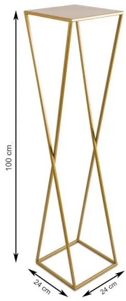 Portafiori 100x24 oro