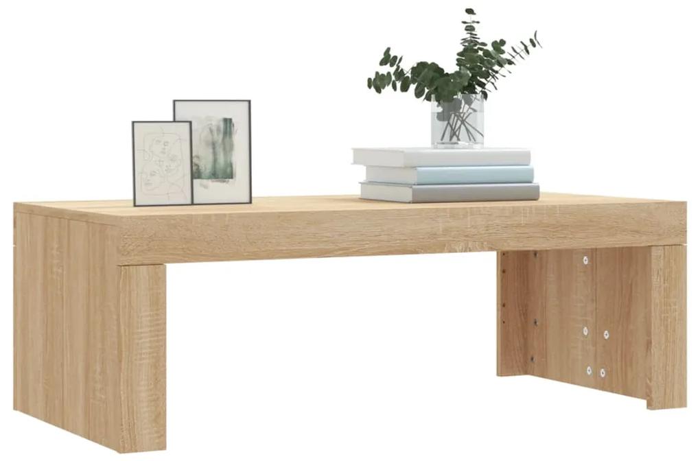 Tavolino da salotto rovere sonoma 102x50x36cm legno multistrato