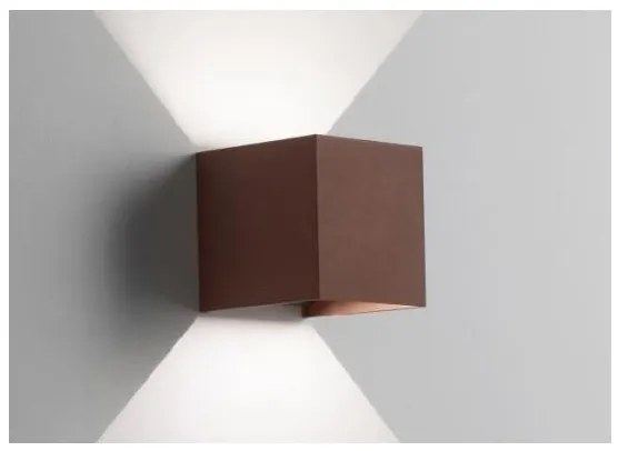 Hotshot isyluce corten mm100x100x100 led 16w 3000k fasci regolabili ip54