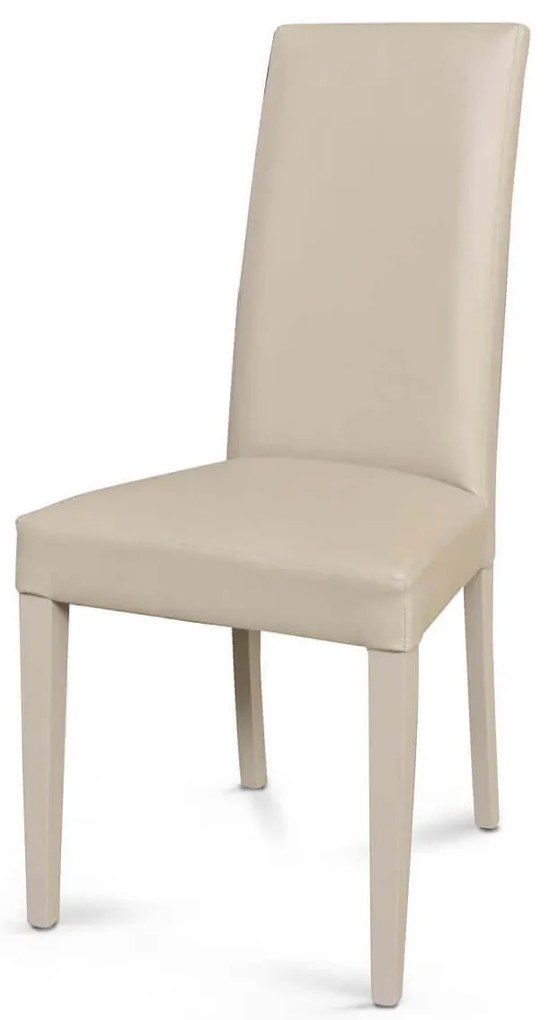 JACQUELYN - sedia moderna ecopelle con gambe antracite