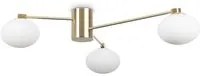 Plafoniera Contemporanea Hermes Metallo Ottone 3 Luci G9 3W 3000K Luce Calda