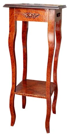 Colonna FRANCESCA in legno arte povera con struttura in pioppo NOCE