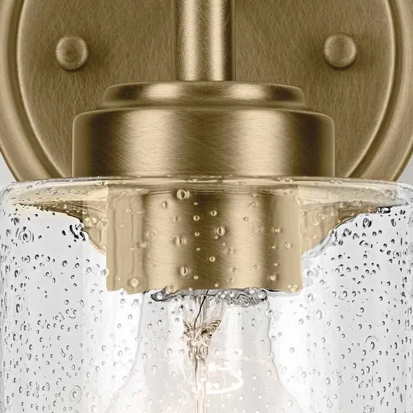 Kichler KL-WINSLOW-1W-NBR - Applique WINSLOW 1xE27/60W/230V ottone