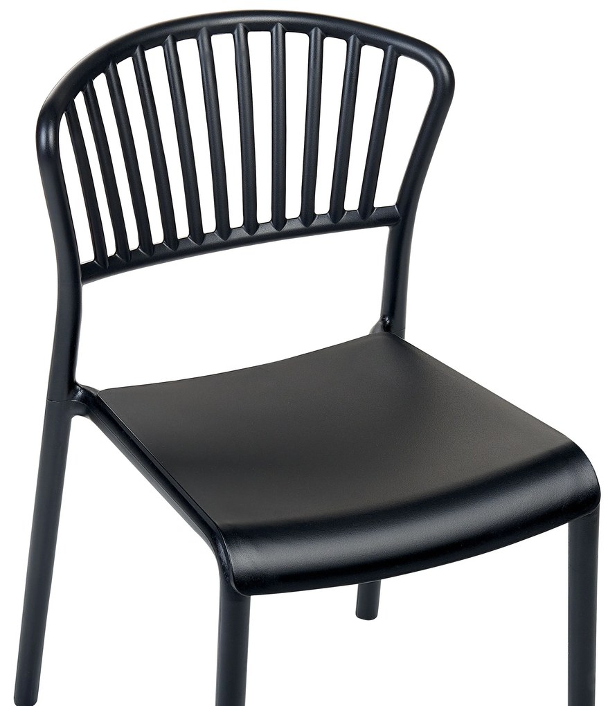 Set di 4 sedie da pranzo nero GELA Beliani