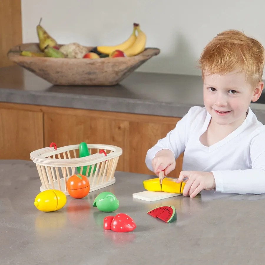 Set per tagliare - cestino con frutta
