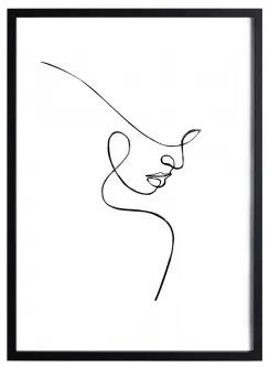 Poster decorativo (50x70 cm) Vrye Piatto B & Legno Nero - Sklum