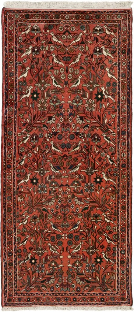 Tappeto persiano 90 x 210 (Iran) Annodato A Mano