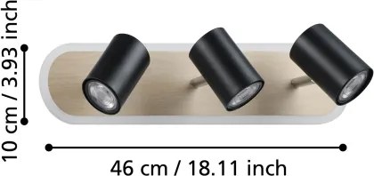 Eglo 901633 - Faretto LED RIMBOCCHI LED/20W/230V marrone/nero