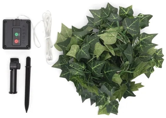 Aigostar - Catena LED solare 70xLED/4x1m IP65 bianco caldo ivy