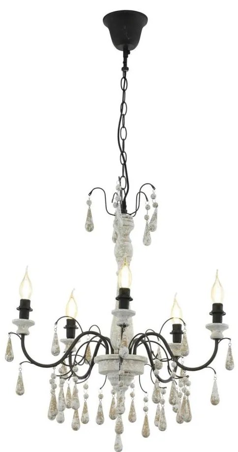 Eglo 33011 - Lampadario a catena 5xE14/40W/230V