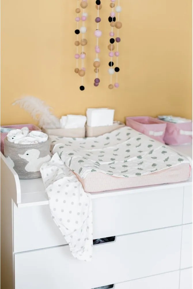 Organizzatore in cotone beige Anatra, ø 16 cm - Kindsgut