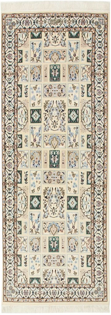 Nain Tappeto persiano 190 x 70 Beige (Iran) Annodato A Mano