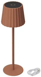 Lampada da Tavolo Ricaricabile 2.2W IP54 CCT Dimmerabile - Corten Rigato