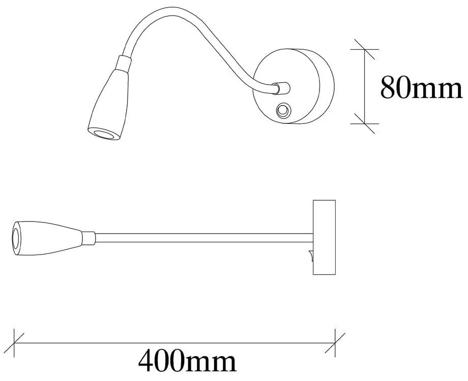 Lampada da parete dorata Reading – Opviq lights