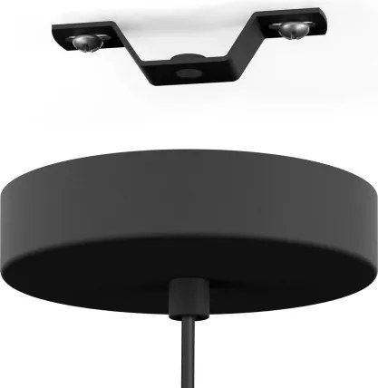 Eglo 901923 - Lampadario a sospensione con cavo ARISCANI 1xE27/60W/230V nero/beige/fumé