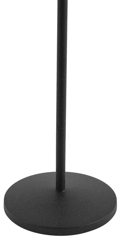 Lampada da tavolo nera con LED ricaricabile con stazione di ricarica IP65 - Raika