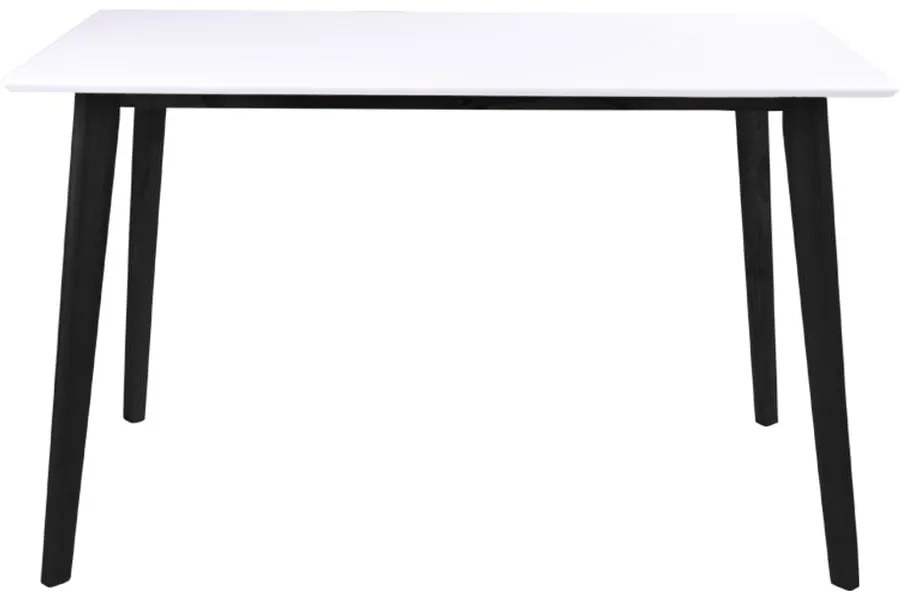 Tavolo da pranzo bianco con struttura nera , 120 x 70 cm Vojens - Bonami Essentials