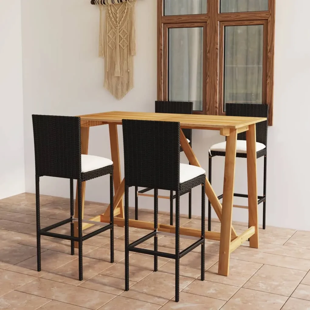 Set tavolo da pranzo rettangolare (180x90 cm) Arnaiz e 4 sedie con