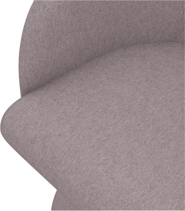 Sedia da pranzo lavanda in imbottito Kanoa – Makamii