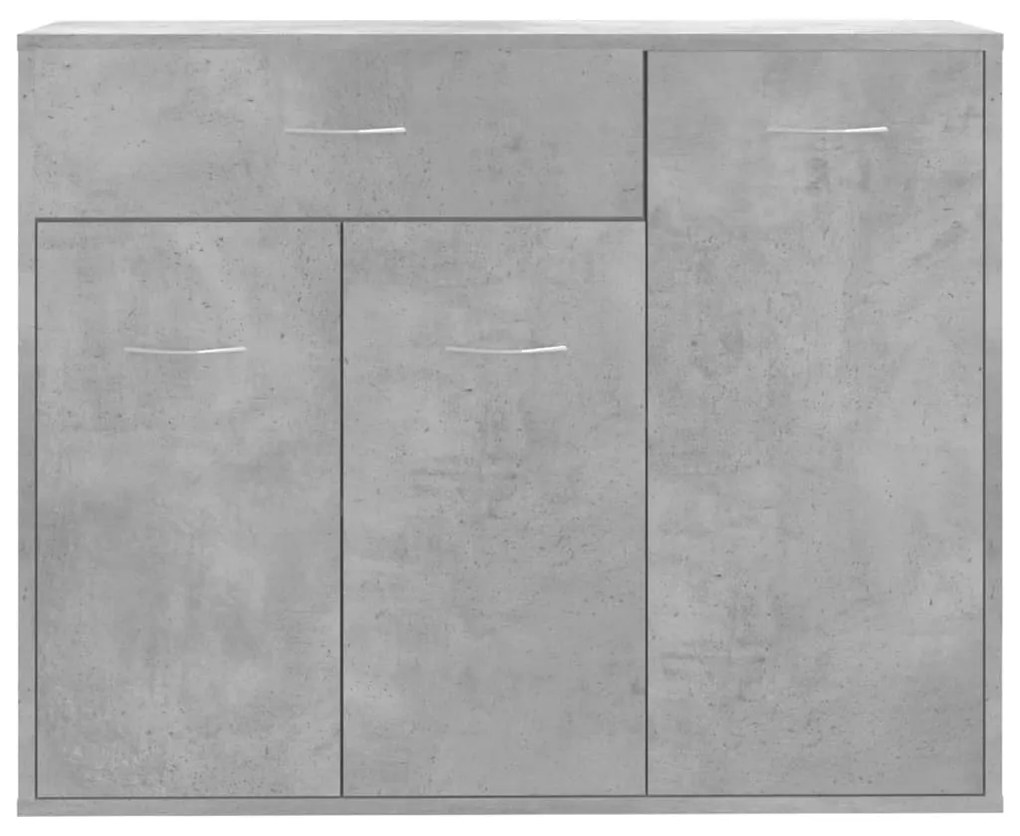 Credenza grigio cemento 88x30x70 cm in truciolato