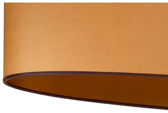 Duolla - Lampadario a sospensione con filo OVAL VEGAN 2xE27/15W/230V marrone