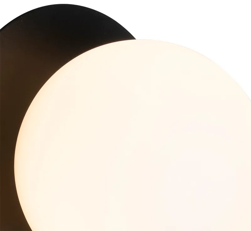 Applique nera IP44 con interruttore - Cederic