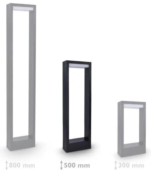 Brilagi - Lampada LED da esterno RAGUSA LED/7W/230V 3000/4000/6000K IP54 50 cm