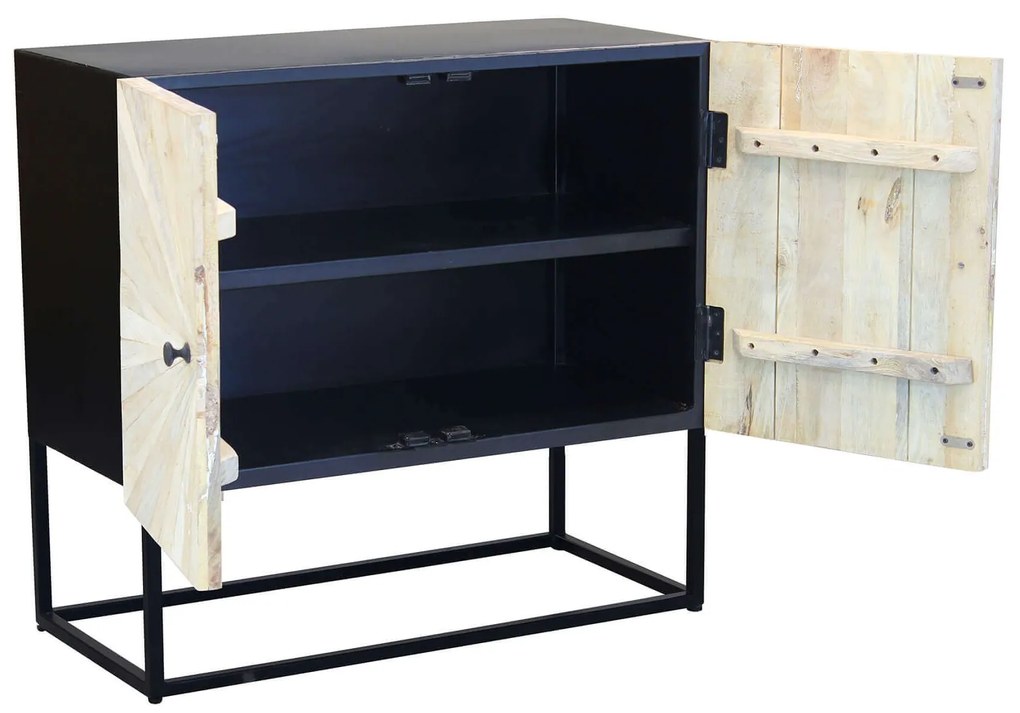 SPIRAL - madia 2 ante legno e ferro