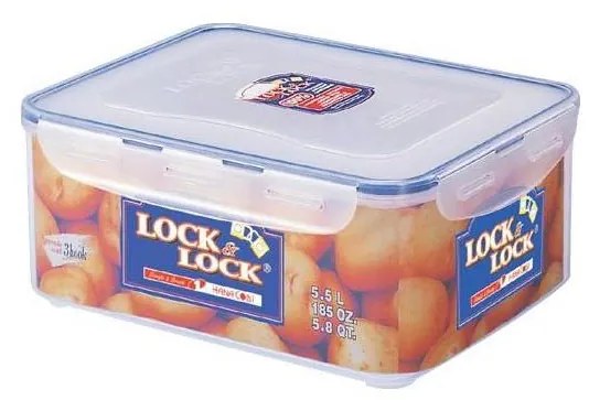 Contenitore alimenti LOCK 5,5 l blu/trasparente
