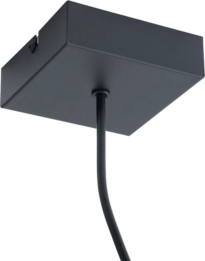 Alimentatore per binario monofase con piastra di montaggio quadrata nero - Iconic