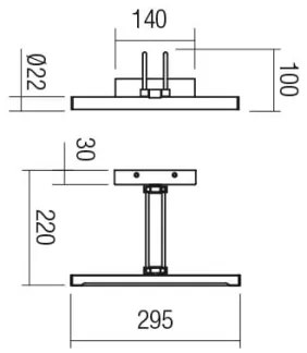 Redo 01-3472 - Lampada LED da quadro IKON LED/7,3W/230V 29,5 cm CRI 92 ottone