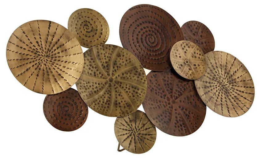 Applique da parete Art Déco oro antico 71 cm - Kelly