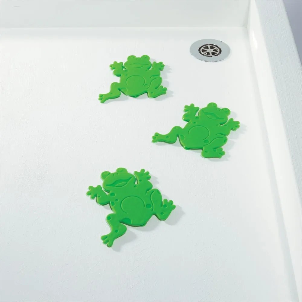 Set di tappetini antiscivolo per bambini 6 pz per la vasca 12x11 cm Frogtime – Spirella