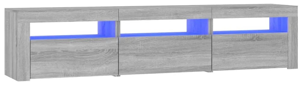 Mobile porta tv con luci led grigio sonoma 180x35x40 cm