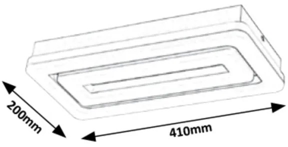 Rabalux 5648 - Plafoniera LED ALANA LED/40W/230V bianco