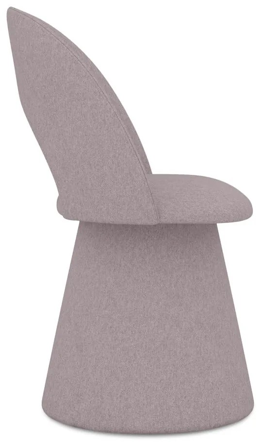 Sedia da pranzo lavanda in imbottito Kalo – Makamii