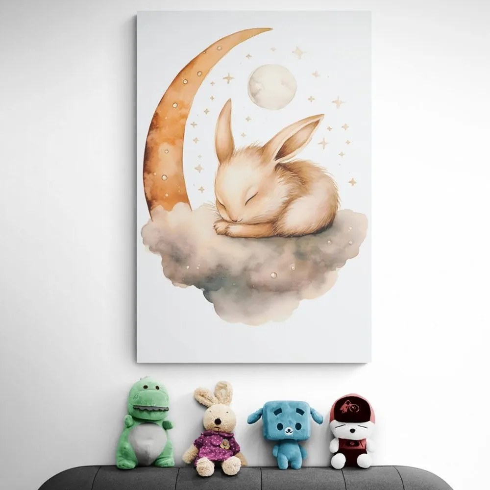 Quadro su tela – Coniglietto sognante