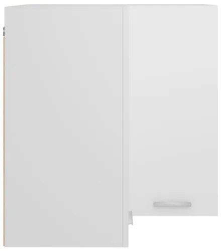 Pensile Angolare Bianco 57x57x60 cm in Truciolato
