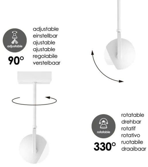 Faretto LED Dimmerabile NOP 1xGU10/5,8W/230V bianco