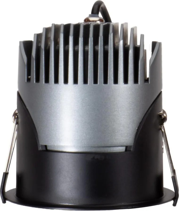 Faro LED da Incasso 15W Nero Ø75mm IP65 CCT UGR19 con driver Philips Colore Bianco Variabile CCT