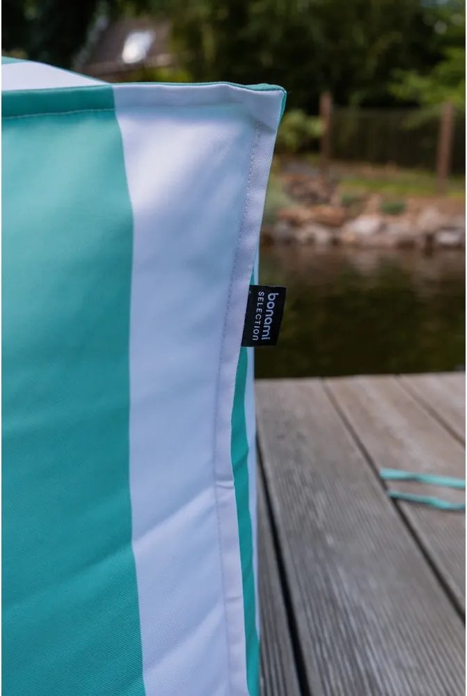 Pouf da giardino bianco e verde – Bonami Essentials