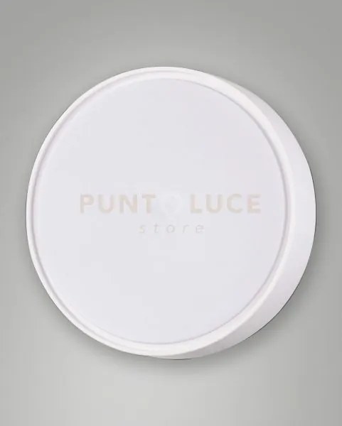 Hatton plafoniera bianca 2 luci attacco e27 d.30cm c/sensore
